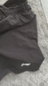 李寧（LI-NING）跑步短褲男夏季速干透氣內(nèi)襯馬拉松運動健身訓練短褲沙灘褲游泳 黑色【雙層內(nèi)里-高彈親膚】 L 曬單實拍圖