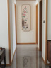 尚錦美舍吉日雅事新中式玄關(guān)裝飾畫(huà)豎版走廊過(guò)道掛畫(huà)客廳沙發(fā)背景墻花鳥(niǎo)畫(huà) A款-1號(hào)畫(huà)芯（八邊形） 50*150cm（淺原木色實(shí)木框） 曬單實(shí)拍圖