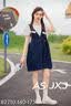 減齡氣質(zhì)大碼蝴蝶結(jié)牛仔背帶短褲女2026夏季薄款洋氣連體褲胖妹妹 藍(lán)色 S 曬單實(shí)拍圖