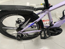鳳凰山地自行車內(nèi)走線品牌變速青少年男女競賽車自行車成人 坦途510 鋼架三刀輪-淺光紫 24寸【適合145-170cm】 24速 曬單實拍圖