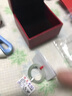 珒玨 翡翠玉戒指 天然緬甸A貨素圈玉指環(huán)男女款玉石對(duì)戒 23號(hào)內(nèi)圈周長74mm 曬單實(shí)拍圖