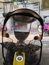 明佳匠電動(dòng)車雨棚擋風(fēng)棚兩輪電瓶車遮雨棚摩托車防雨罩遮陽可拆卸防雨棚 【黑色羽毛】拉鏈開窗+后置口袋 防風(fēng)防雨丨可開窗丨黑膠遮陽 曬單實(shí)拍圖