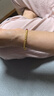 京東京造京東京造 兩世歡金鑲鉆手串 生日禮物送女友送老婆 禮盒≥3.55g 曬單實(shí)拍圖