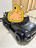 好孩智兒童電動(dòng)車(chē)可坐大人可駕駛遙控汽車(chē)玩具車(chē)親子越野車(chē)小孩寶寶童車(chē) 六驅黑+12V14A+皮座+雙油門(mén) 曬單實(shí)拍圖