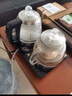 開品 全自動底部上水感應(yīng)續(xù)水電熱水壺 家用辦公茶具套裝燒水消毒茶臺 可嵌入式玻璃燒水壺茶桌一體 1L 黑色尺寸20X37CM 燒水煮杯 桶水款 曬單實拍圖