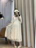 韞舜孕婦夏裝連衣裙2025新款夏季中國風刺繡裙子長裙夏天洋氣時髦夏款 國風連衣裙【杏色】 L（100-120斤） 曬單實拍圖