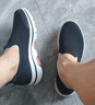 斯凱奇（Skechers）男鞋夏季透氣網(wǎng)面閃穿健步鞋輕便一腳蹬運(yùn)動(dòng)休閑鞋子男送父親禮物 曬單實(shí)拍圖