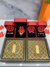糜鴻假五金結婚五件套黃金次日達訂婚道具仿真傳承五金擺臺沙金套裝 大福單層禮盒+六件套 56碼（適合90－100斤） 曬單實(shí)拍圖