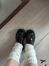 浪莎厚底小皮鞋女黑色英倫風(fēng)學(xué)院風(fēng)增高兩穿樂福鞋學(xué)生百搭單鞋配裙子 黑色亮光 36 曬單實(shí)拍圖