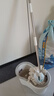 索邦 旋轉(zhuǎn)拖把34cm4拖布家用一拖凈免手洗雙驅(qū)動(dòng)懶人神器帶桶套裝 曬單實(shí)拍圖