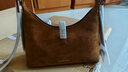CHARLES&KEITH25秋新品復(fù)古雙肩帶鉚釘簡約腋下包七夕禮物CK2-20782708-1 Sienna Brown赭石棕 S 曬單實拍圖