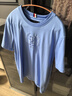 Tommy Hilfiger【順滑絲光棉】春夏男裝雙面針織刺繡純色打底短袖T恤上衣 藍色C30 S （推薦：120-135斤） 曬單實(shí)拍圖