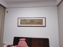 萱木堂文征明床頭畫(huà)臥室裝飾畫(huà)新中式現代客廳壁畫(huà)茶室書(shū)房禪意花卉掛畫(huà) 《玉蘭圖》 成品寬158cm*高50cm 北美黑胡桃（榫卯圓角） 曬單實(shí)拍圖