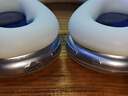赫豹適用蘋果新款airpods max保護套透明TPU軟殼藍牙耳機頭戴式外殼耳罩硅膠橫頭梁保護殼保護罩 透明閃粉外殼+白色內(nèi)殼+白色懸梁 Apple AirPods Max 曬單實拍圖