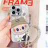 巴蒂尼 卡通拉布布適用蘋果16promax手機殼新款iphone15pro閃粉鏡頭膜14plus可愛13羽紗12高級11全包防摔 精孔羽紗【自帶鏡頭膜】拉布布 iPhone 16 Pro Max 曬單實拍圖