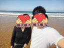 駱駝（CAMEL）冰感速干原紗防曬女士連帽修身外套 Y24BA0L6021 幻影黑 L 曬單實(shí)拍圖