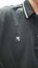 FILA 領(lǐng)航POLO|斐樂官方男裝針織POLO2025夏季新款時(shí)尚休閑涼感短袖 正黑色-BK XL 180/100A/XL 曬單實(shí)拍圖