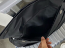回力斜挎包男士磁吸扣單肩包大容量機車男潮流胸包運動騎行小背包挎包 黑色大號-放12.9寸平板-送鑰匙扣 曬單實拍圖