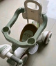 ANGI BABY兒童三輪車腳踏車寶寶遛娃神器滑行車多功能自行車寶寶手推車 柯曼綠 【安全護欄+靠背+手推桿】 曬單實拍圖