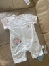 【夏季嬰兒爬服】嬰兒兒連體衣夏季0-1-2歲薄款寶寶短袖純棉 灰圓點(diǎn)兔平角連體 66cm (2-4個(gè)月/12斤以內(nèi)) 曬單實(shí)拍圖