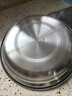 onlycook316不銹鋼盤子 食品級餐碟子 家用備菜盤 圓盤餐盤餐具 18cm 曬單實(shí)拍圖