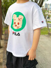 FILA KIDSx原田治聯(lián)名系列斐樂兒童T恤2025夏季小童短袖上衣 曬單實(shí)拍圖