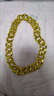 智宙大金鏈子道具假金項鏈仿真玩具伴郎團生日塑料裝飾表演節日演出 金色【寬3.5cm*長(cháng)80CM】 曬單實(shí)拍圖