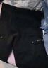 森馬（Semir）休閑褲男寬松直筒工裝褲山系戶外春季繡花長褲松緊腰褲子時(shí)尚 黑色90001 XL 曬單實(shí)拍圖