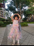 富羅迷女童連衣裙夏季新款漸變網(wǎng)紗甜美公主裙無袖禮服裙 彩粉色  130  曬單實拍圖