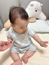 湯尼倍兒嬰兒短袖連體衣薄款居家服睡衣夏季燒花透氣新生兒寶寶哈衣服 青花藍 73cm 曬單實(shí)拍圖