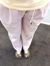 浪莎彎刀褲子女夏季薄款2025新款冰絲防曬速干褲垂感寬松休閑山本褲 曬單實(shí)拍圖