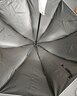 天堂 防紫外線晴雨傘三折 雨傘黑膠防曬太陽傘遮陽晴雨傘 甘酪白 曬單實(shí)拍圖