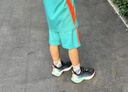 安踏兒童男女大童跑鞋氫跑2025夏透氣中大童運動輕便跑鞋312525508 曬單實拍圖