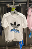 adidas男女大童純棉運(yùn)動(dòng)上衣圓領(lǐng)短袖T恤兒童夏季阿迪達(dá)斯三葉草   白色/鳥(niǎo)羽藍(lán)   152 曬單實(shí)拍圖