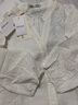 尚都比拉100%棉V領(lǐng)鏤空繡花松緊七分袖襯衫女夏寬松顯瘦襯衣優(yōu)雅上衣 曬單實(shí)拍圖