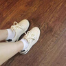 都市碼頭（CITY MARINA）品牌平底休閑鞋女夏季新款百搭透氣小白鞋女舒適簡約運動跑步鞋子 白黑色1801皮面 38 曬單實拍圖