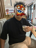 羅蒙（ROMON）夏季冰絲速干短袖t恤男士加肥加大碼男裝胖子寬松休閑POLO翻領(lǐng)衫 黑色 5XL 曬單實(shí)拍圖
