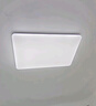 歐普（OPPLE）全光譜護(hù)眼吸頂燈客廳燈智能LED照明燈具簡(jiǎn)約大氣包安裝 凝月4黑 曬單實(shí)拍圖