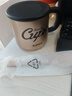 蘇泊爾（SUPOR）陶瓷內(nèi)膽馬克杯帶蓋帶勺子保溫咖啡杯辦公室水杯子女茶杯 酷樂銀【陶瓷覆層內(nèi)膽】480ml 曬單實拍圖