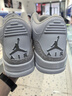 耐克（NIKE）喬丹AJ3金屬銀復刻休閑鞋男子運動鞋復古籃球鞋 CT8532-111 41 曬單實拍圖
