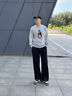 Teenie Weenie Men小熊男裝休閑寬松380g毛圈圓領(lǐng)大熊印花套頭衛(wèi)衣 中灰 L 曬單實拍圖