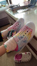 Skechers斯凱奇童鞋女童洞洞鞋沙灘鞋夏季一腳套印花透氣兒童涼鞋302114L 【彩虹】淺粉色/LTPK 30 曬單實拍圖