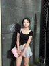 COOGI包包女款2025年輕奢品牌波士頓包斜挎包情人節(jié)生日禮物送女友老婆 粉色 曬單實拍圖