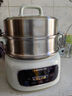 九陽（Joyoung）電蒸鍋電煮鍋電火鍋家用蒸包子蒸螃蟹鍋15L大容量電熱鍋分體可拆洗多用途鍋GZ781 曬單實(shí)拍圖