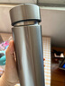 炊大皇保溫杯 316L不銹鋼茶水分離男女商務(wù)便攜水杯 鋼本色 490ml 曬單實拍圖