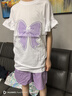 班尼路女童夏裝套裝2025款洋氣時(shí)髦小女孩純棉短袖T恤兒童短褲夏季衣服 曬單實(shí)拍圖