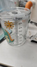 光多拉 兒童牛奶杯玻璃杯刻度奶粉吸管杯家用飲水杯寶寶沖泡喝奶杯綠 曬單實拍圖