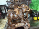 裳淇招財(cái)擺件風(fēng)水?dāng)[件家庭招財(cái)大象擺件風(fēng)水鎮(zhèn)宅象一對(duì)家居客廳吉象 紫檀色招財(cái)大象（單個(gè)）送五帝錢(qián) 曬單實(shí)拍圖