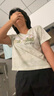 班尼路（Baleno）S&K時(shí)尚潮流純棉短袖t恤女2025夏季新款扎染設(shè)計(jì)寬松透氣百搭上衣 曬單實(shí)拍圖
