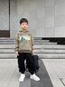 G.DUCKKIDS小黃鴨男童衛(wèi)衣春秋裝新款兒童長袖T恤中大童連帽上衣男孩打底衫 綠色 120 尺碼5~6歲【110-120cm】 曬單實拍圖